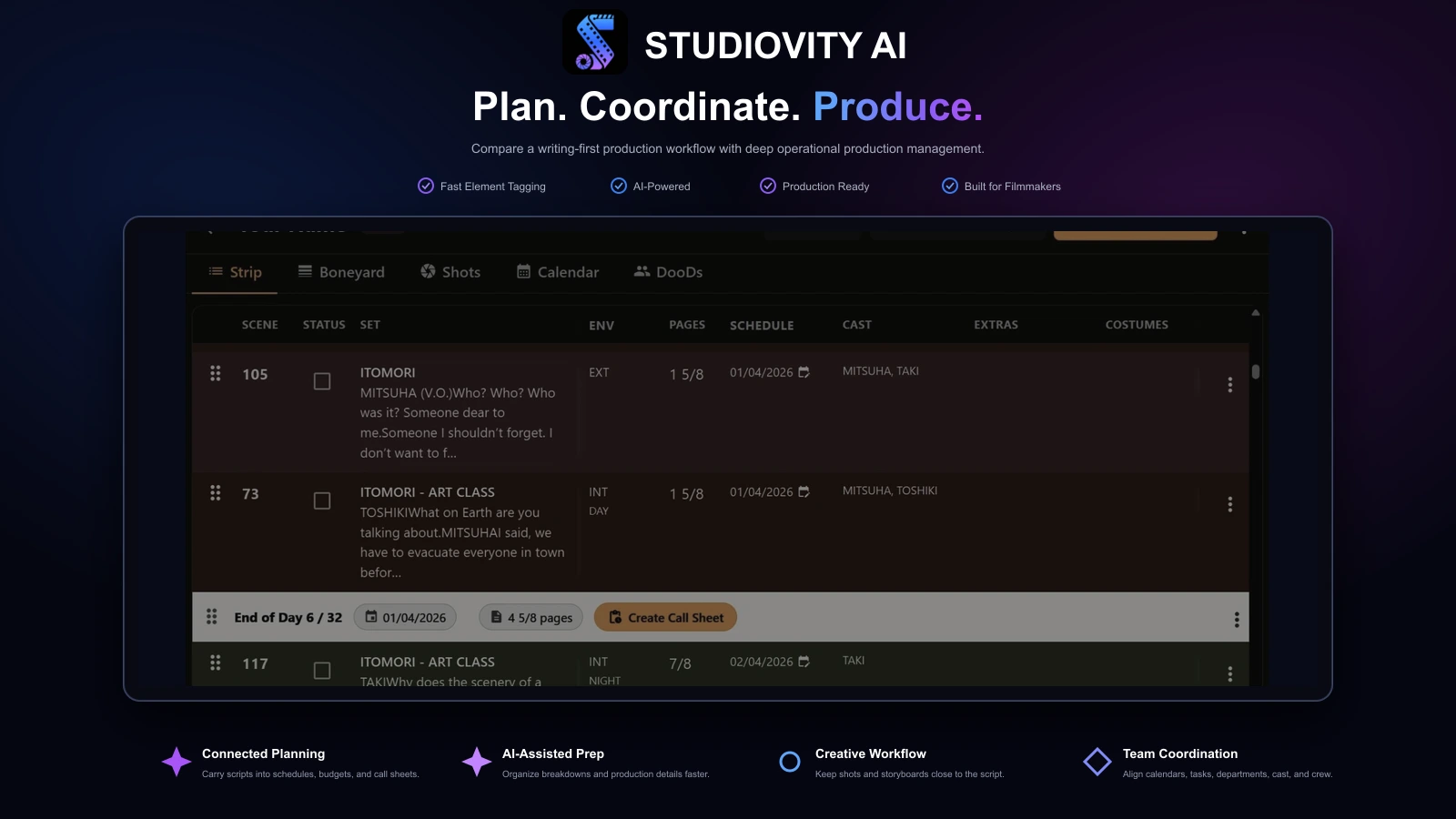 Studiovity versus Yamdu production management software comparison